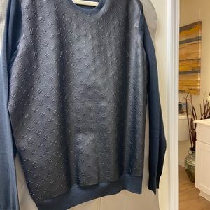 New Repurposed LV sweater cashmere and cotton blend. Make an offer
